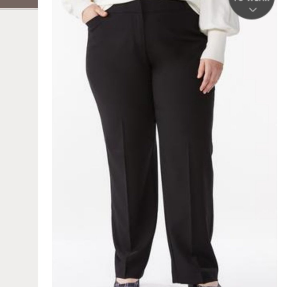 cato classic straight leg curvy fit pants